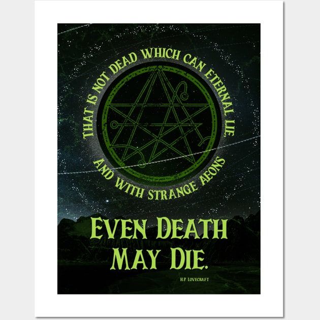 Even Death May Die POSTER Wall Art by Krobilad